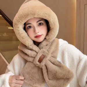 7bd42ca1-5c59-4465-a8fb-d3c7bdd41aef.jpg Cycling Cold Protection Ear Protection Fleece-lined Warm Hat All-match Scarf