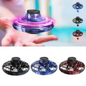 LED UFO Drone Spinner with Mini Gyro Design