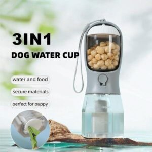 3-in-1 Portable Pet Cup for Food and Water