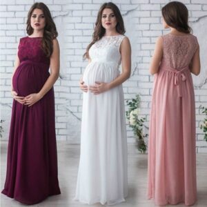 1260987652507.jpg Comfort Fit Elegant Lace Maternity Dress