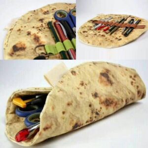 Funny Burrito Roll Pencil Case Organizer