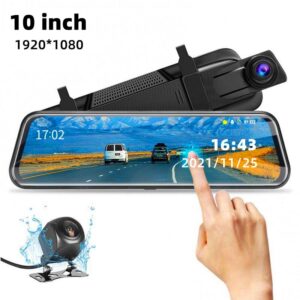 Front & Rear View Dual Lens Mirror Dash Cam