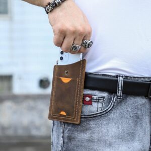 Stylish Leather Belt Phone Holster Cover
