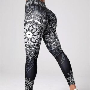 Women's Slim Yoga Leggings Dazzling Pattern