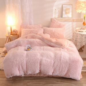 Winter Plush Fleece Bedding Set Queen King