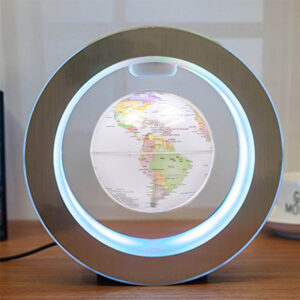 LED Floating Globe Lamp w/ World Map Design