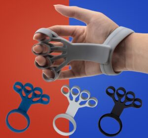 2405140310340324000 Silicone Grip Aid Finger Strength Trainer