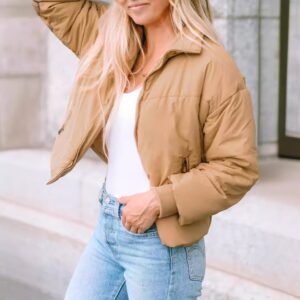 Women's Warm Lapel Long‑Sleeve Winter Coat