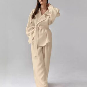 Women's Contemporary Relaxed Lace-Up Suit