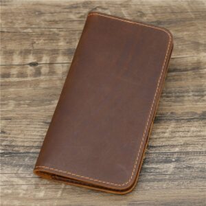 Crazy Horse Long Leather CC & Checks Wallet