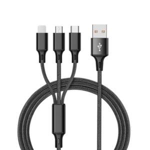 Type C Multi USB Cable 3in1 iPhone Android