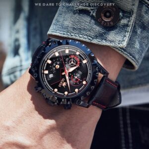 Men’s All‑in‑One Watch with Luminous Dial