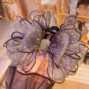 Stylish Looks Decorative Bow Hair Claw Clip