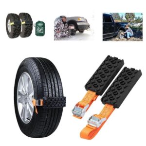 934628049684.jpg Quick‑Fit Snow Chain Tire Grip Aid Package