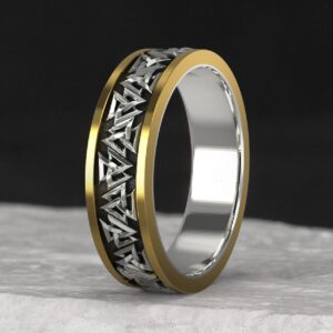 Men’s Viking Style Knot Silver-Bronze Ring