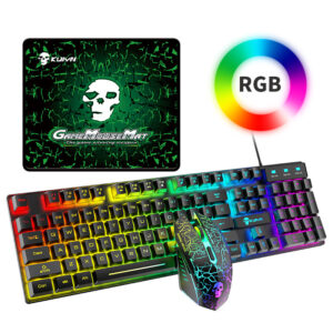 LED Backlit Gaming Keyboard w/ Mouse Combo
