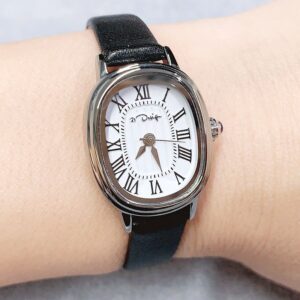 Ladies Lux Retro Roman Quartz Leather Watch